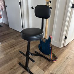 Guitar Stool Chair w/built-in Hanger for guitar (guitar not included)