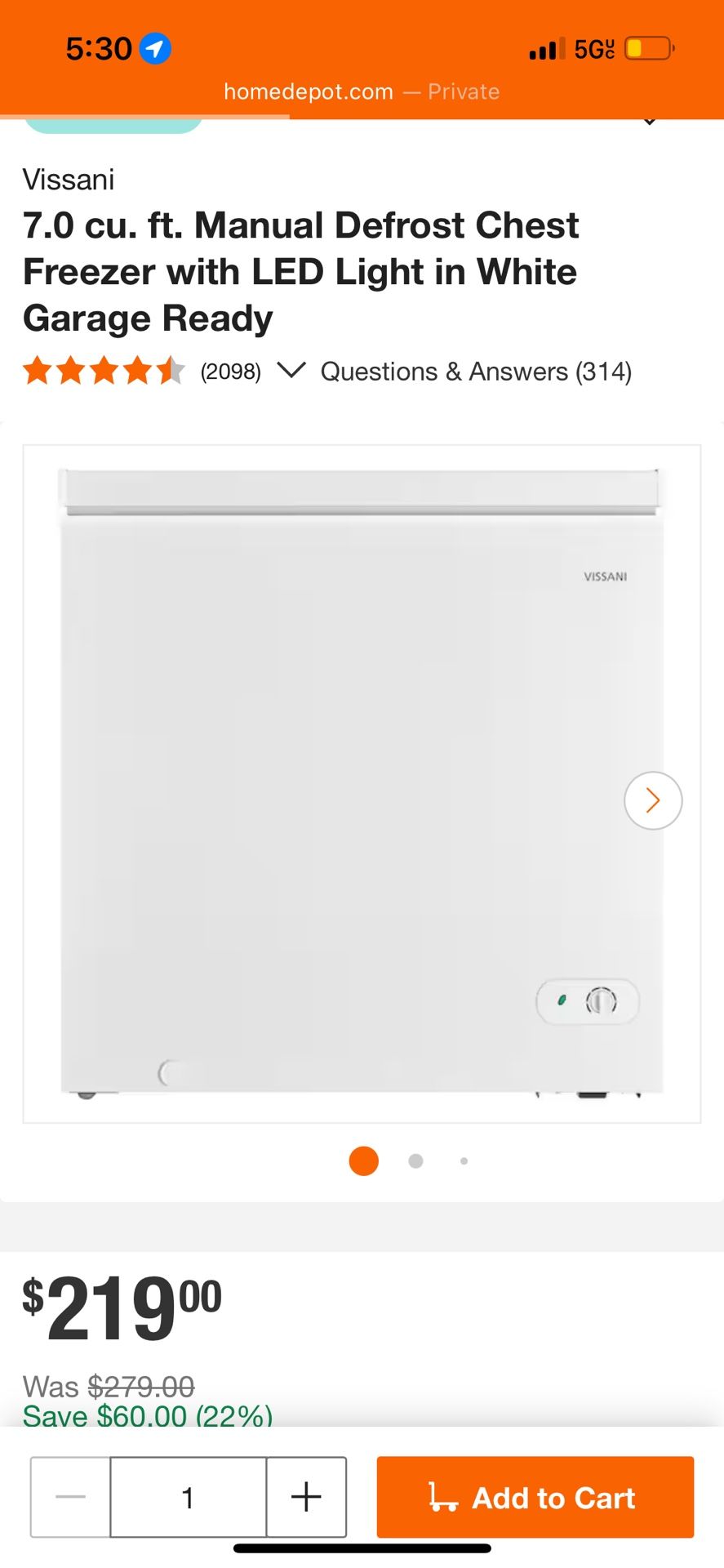 Visaani Freezer