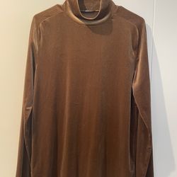 Velvet Long Sleeve Turtle Neck