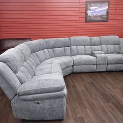 MANUAL RECLING SECTIONAL SOFA SET 