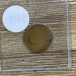 1864 Indian Head Penny Copper Coin 