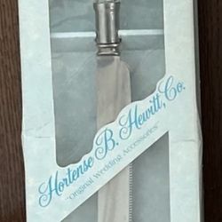 Vintage Hortense B Hewitt Co  12” Wedding Cake Knife
