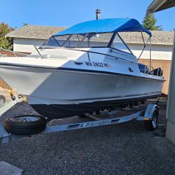 1994 Tiderunner Cuddy – 115hp Yamaha + 15hp Suzuki – Turn-Key Fishing Boat