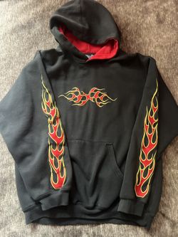Flames Sapphire Y2k Hoodie