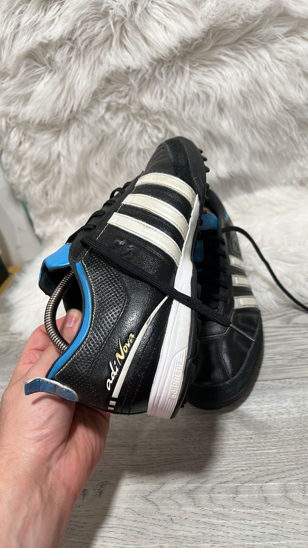 Adidas Adi nova turf 12 Black / Blue size 11 for Sale in Dearborn, MI -  OfferUp
