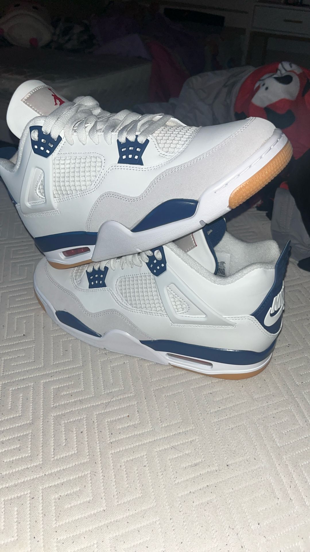 Jordan 4 Nike Sb Navy And Jordan 4 Unc Can Buy Both 420 For Both OG Box Blue Navy 320 And Unc 100