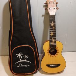 Donner Ukulele Model No. DUS-3 & Backpack Case