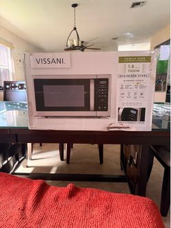 Title: Vissani 1.6 Cu. Ft. Stainless Steel Microwave – New – $80