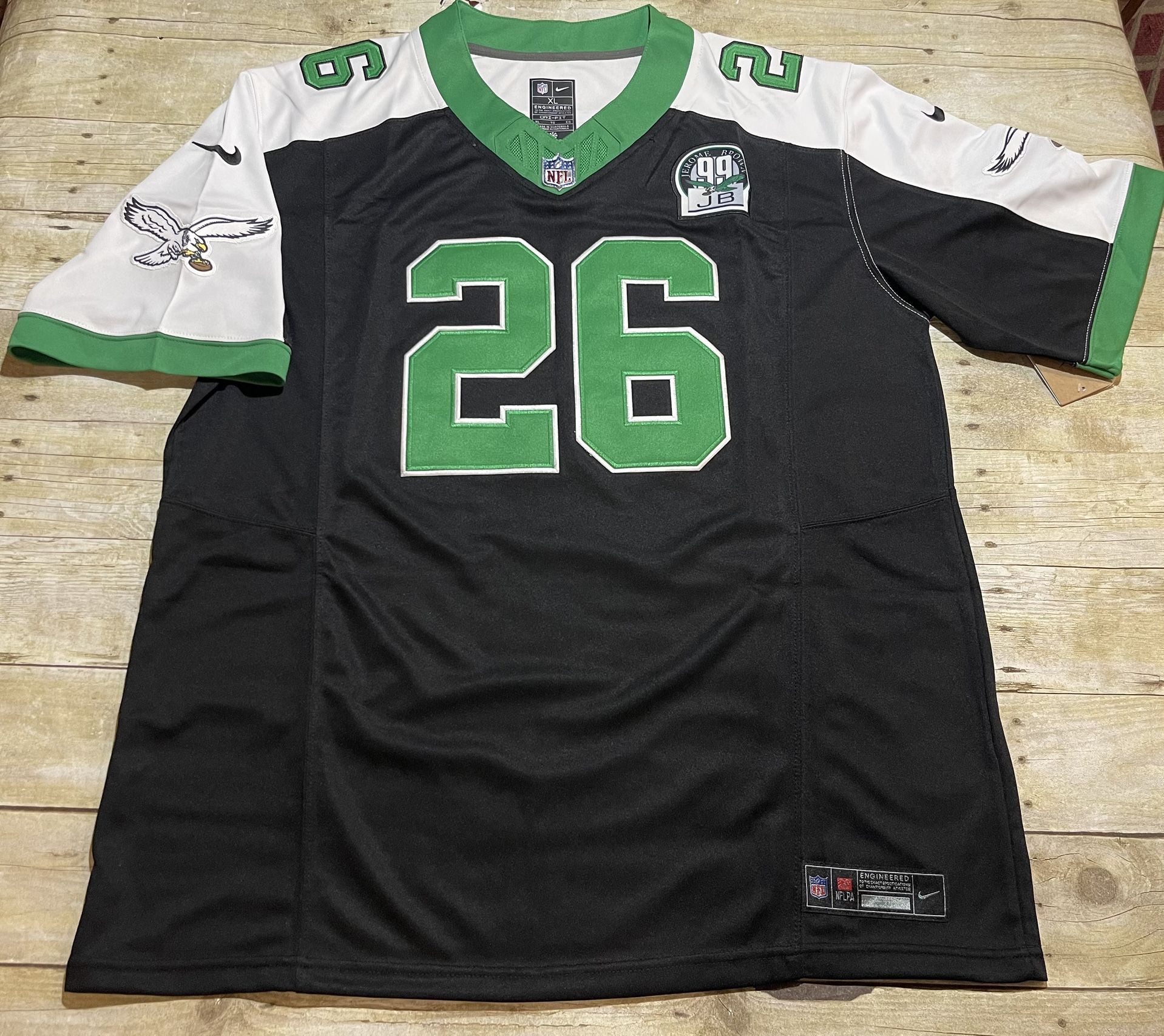 New Philadelphia Eagles Sequon Barkley XL Stitched Jersey