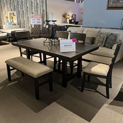 Table 4 Chairs And Bench 