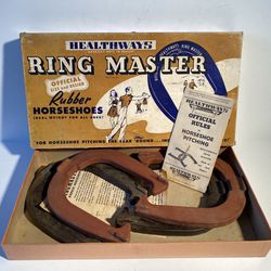 Vintage Healthways “Ring Master” Rubber Horseshoe Set