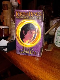 Lord Of The Rings Glass Goblet