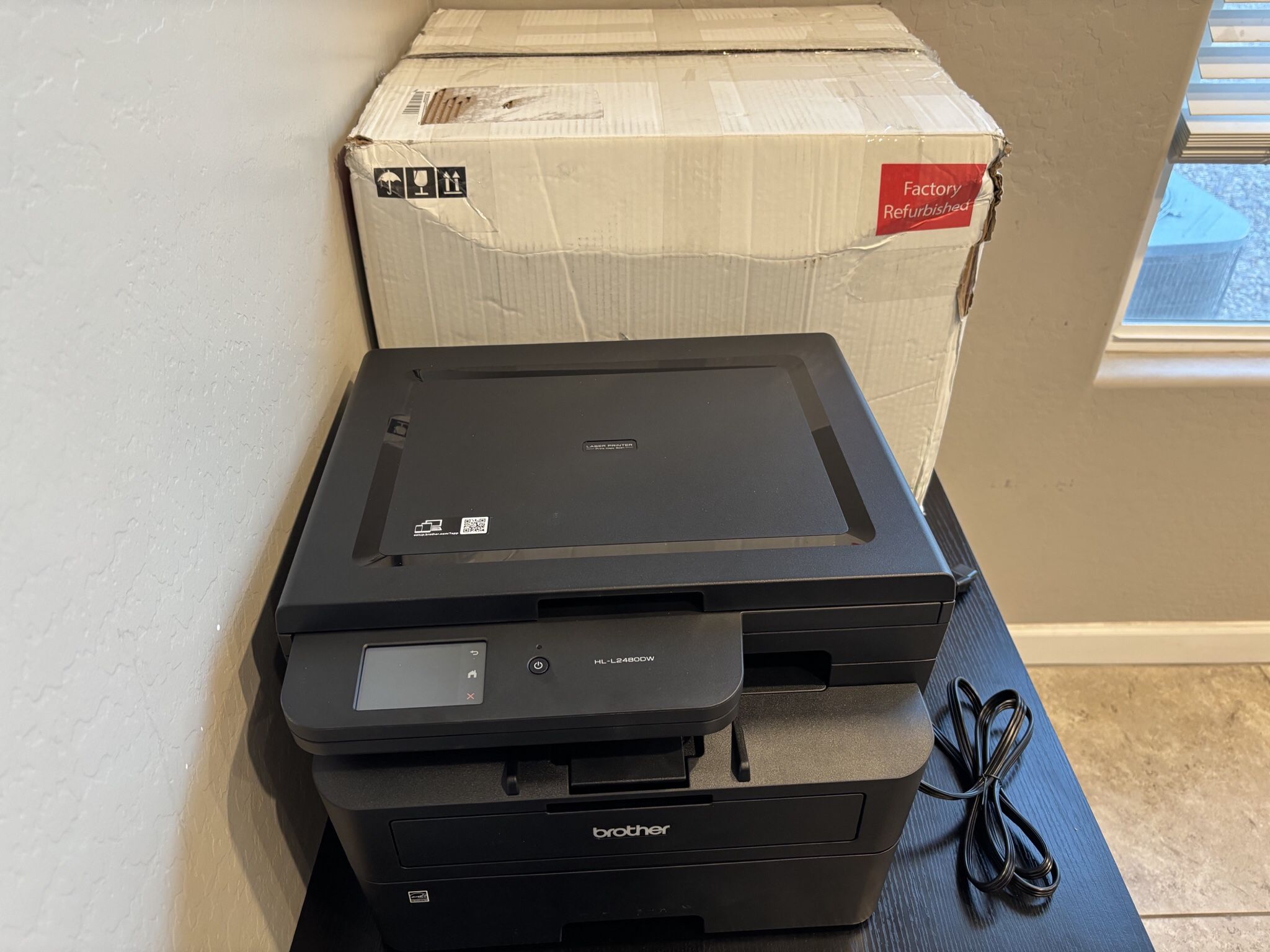 NEW Brother HL-L2480DW Wireless Duplex Monochrome Laser Printer Open box only 11 phs printed! The NEW Brother HL-L2480DW Wireless Duplex Monochrom