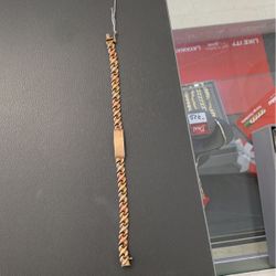 14k Gold ID Bracelet 8” 12.9g