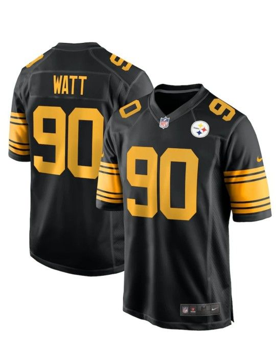 NEW! Men's Pittsburgh Steelers T.J. Watt Black Alternate Game Jersey XL
