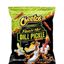 Dill Pickle flavored Hot Cheetos 