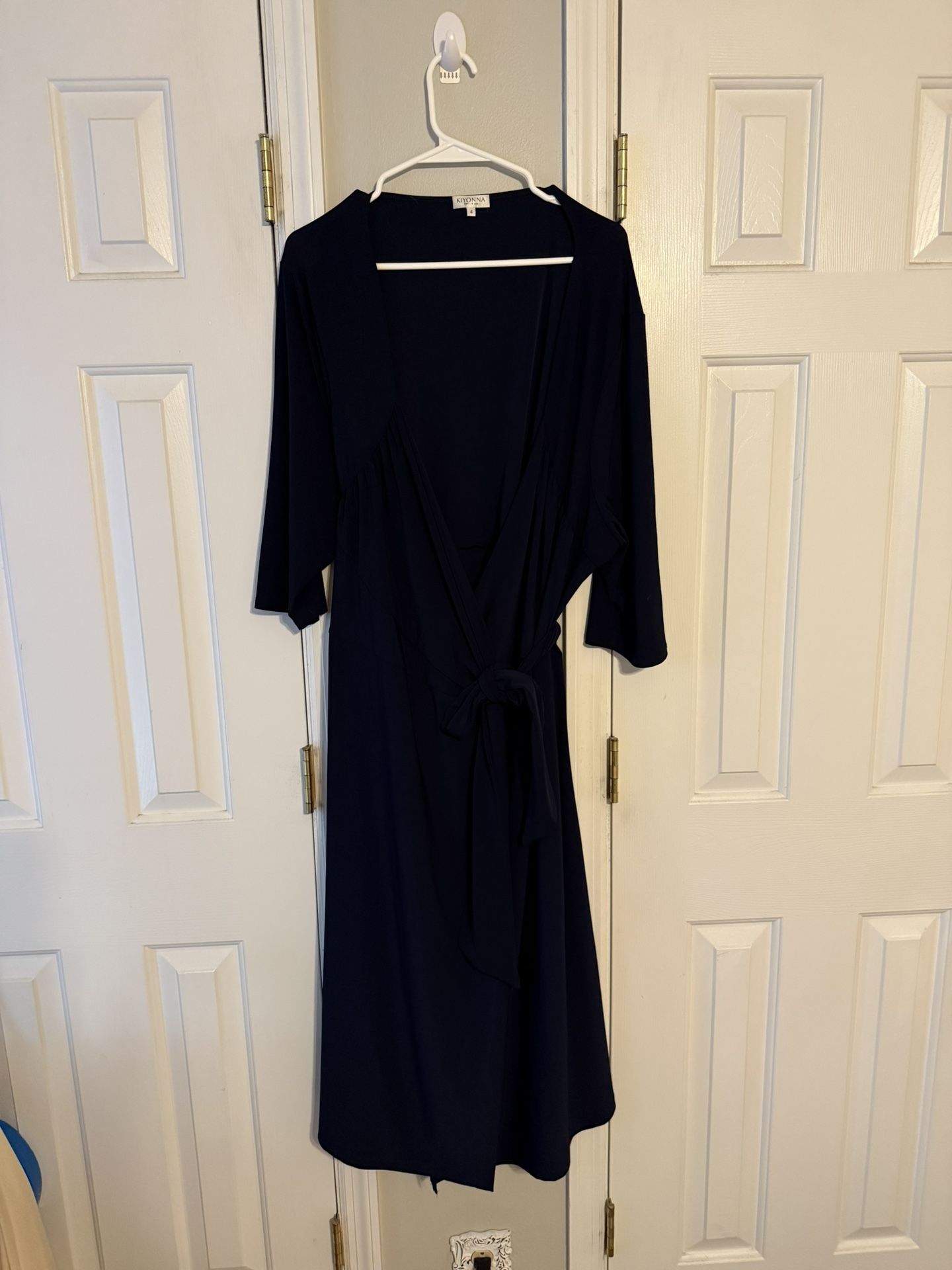 Navy Wrap Dress