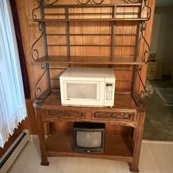 Wooden Baker’s Rack – 42.75" W x 81" H x 18.25" D