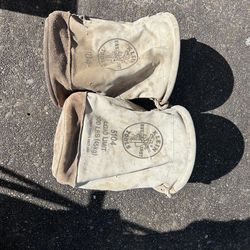 2 vintage Klein tool bags