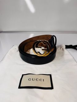 Gucci Metallic GG Logo Belt – Purple (SN: 114874)h.r