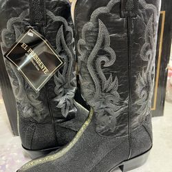 NEW TRYED ON REAL STINGRAY COWBOY BOOTS IN BOX SIZE 7.5