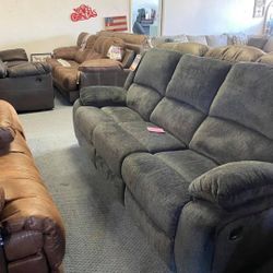 Reclining Sofa In Stock For Immediate Delivery 