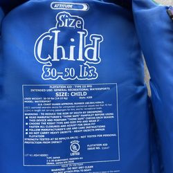 Child life vest  30-50 lbs
