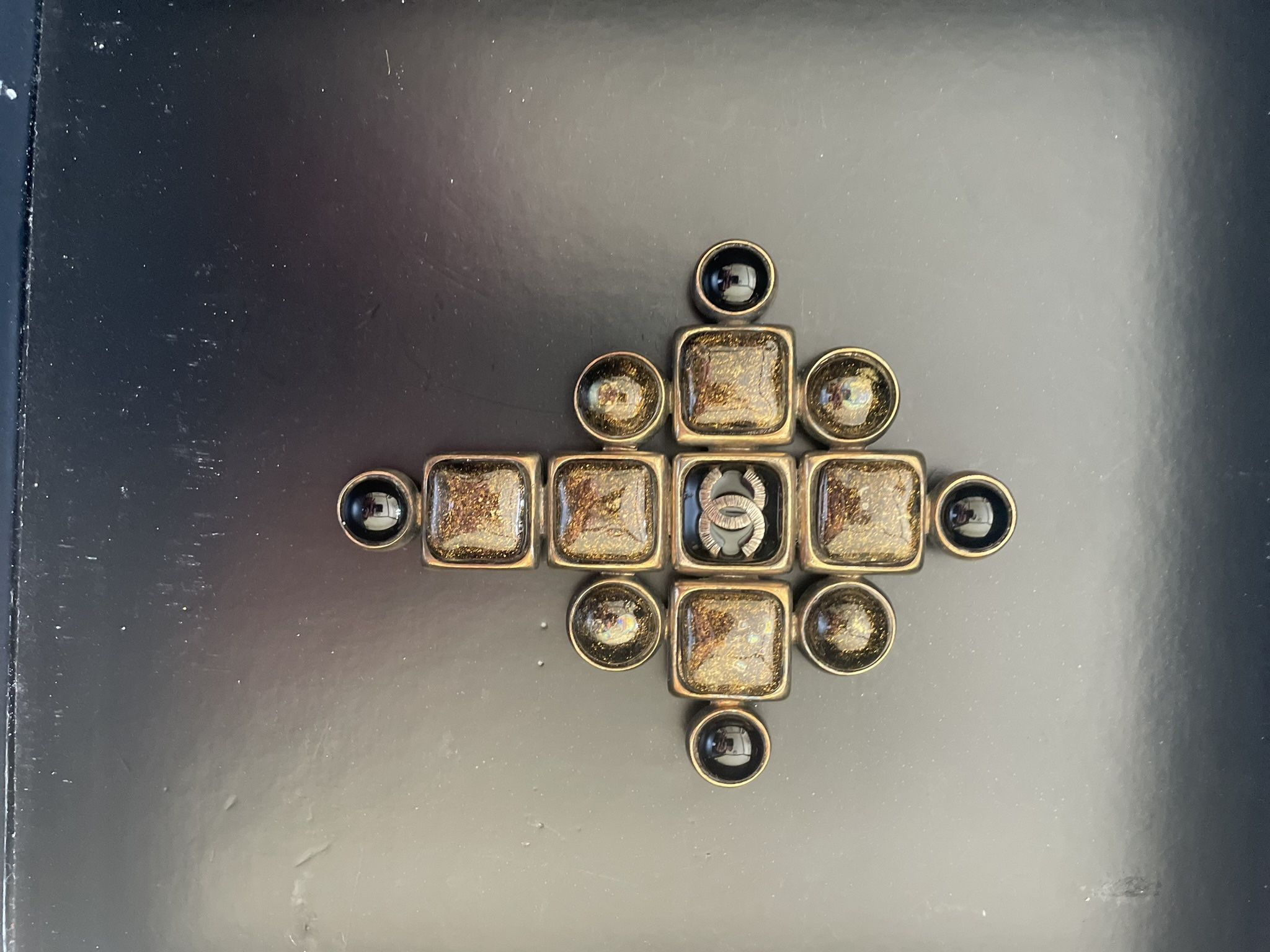 Chanel Vintage Cross Brooch