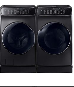 Samsung washing machine and dryer with new base