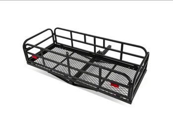 Folding Hitch Mount Cargo Carries Basket Luggage Camping