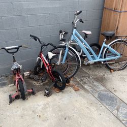 Four Bikes. Need Work. Free. 