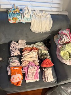 45 Piece —Lightly Used 0-3 Girl Newborn Baby Lot (Little Me/Ralph Lauren and Burt’s Bees Baby