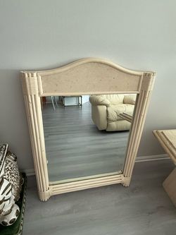 Rattan Framed Wall Mirror