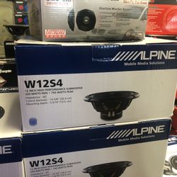Alpine 12 Inch Subwoofer, On Sale For 79.99