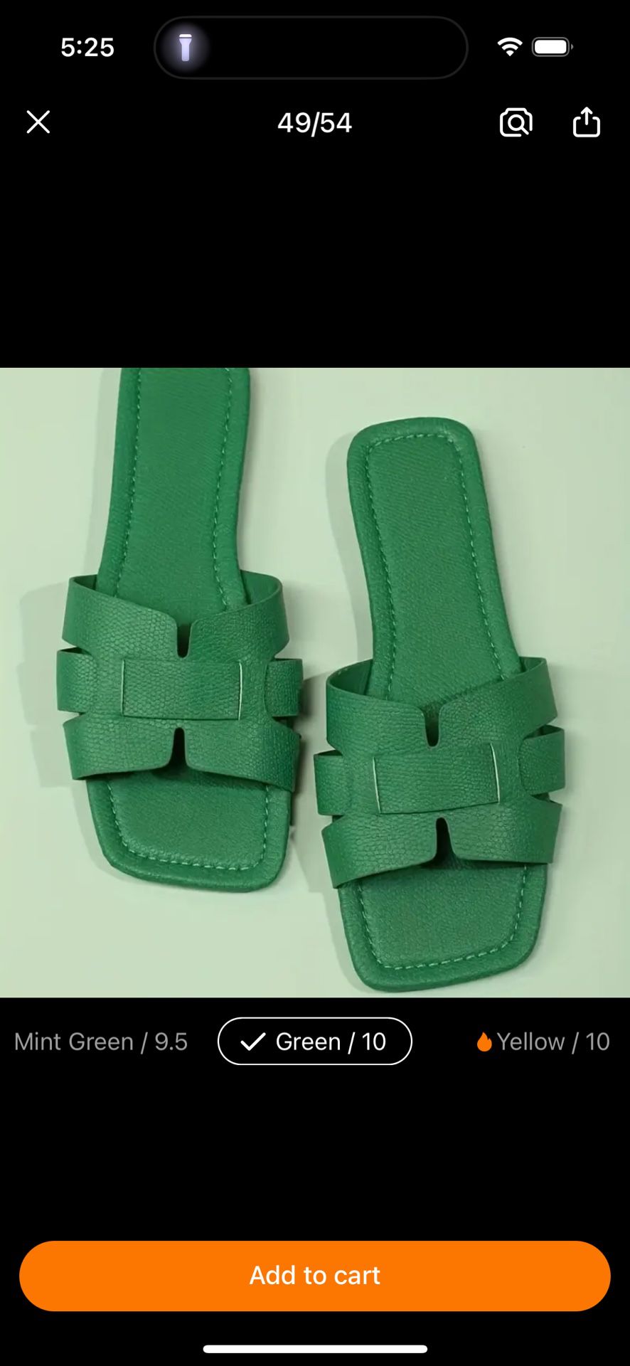 Cute Green Sandals