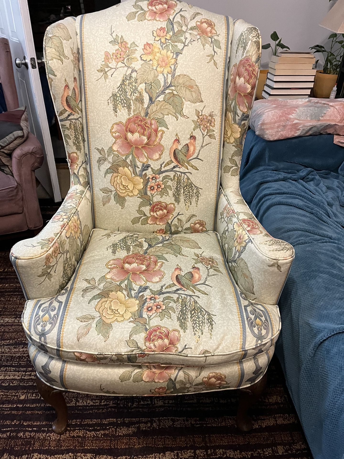 2 Matching Wing Back Chairs