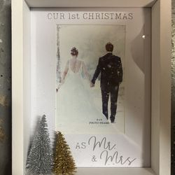 First Married Christmas Frame 