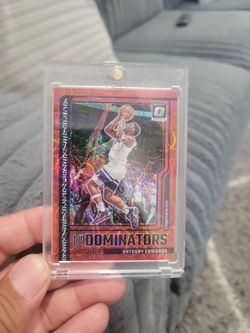 Anthony Edwards optic  prizm elite dominators red scope basketball card