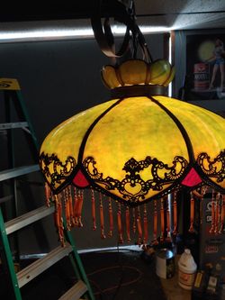 Antique Victorian era lampshade