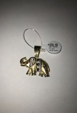 14k gold elephant