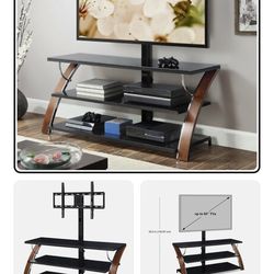 Whalen Payton 3-in-1 Flat Panel TV Stand for TVs up to 65", Brown Cherry Finish MOVING SALE !!