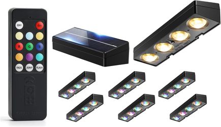 8 pack multi color lights
