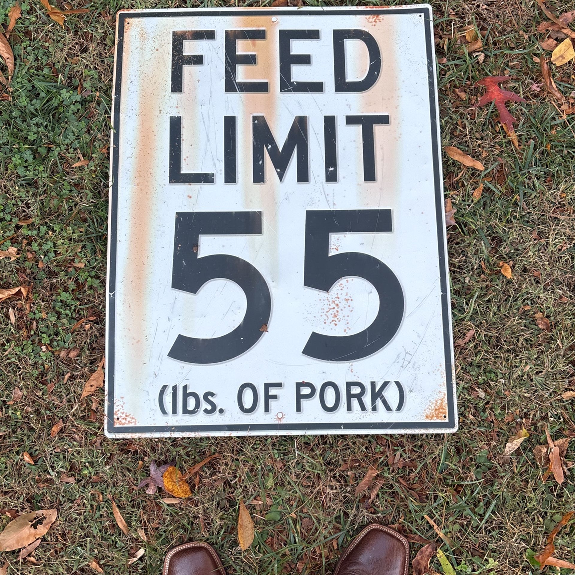 Food Related Sign Metal