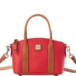NEW Dooney & Bourke Saffiano Madeline Satchel - RED
