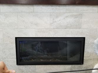 Contemporary gas fireplace $1250 OBO