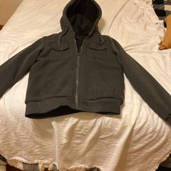 Hooded Zip Up Lined Jacket