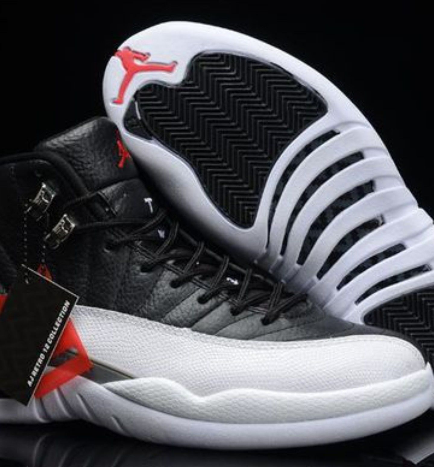 Air Jordans 12 Retro (Red & Black/White)