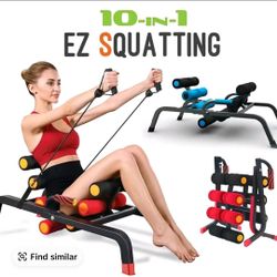 10 In 1 Ez Squatting Back Extension Machine 