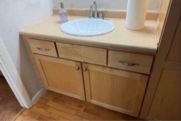 Bathroom Vanity With Linen Cabinet- 45”Lx22.5”Wx33”H