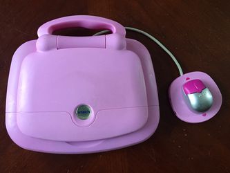 VTech PINK Tote N Go Laptop with Mouse educational Toddler Toy for